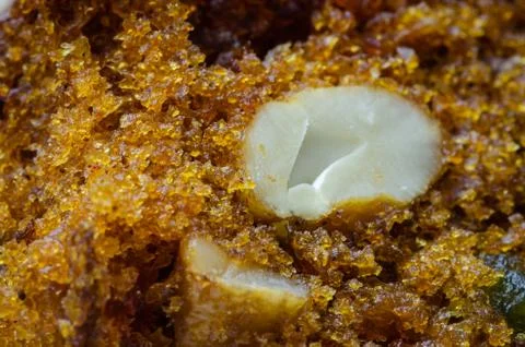 Cross-section of a plum cake Fotos Stock