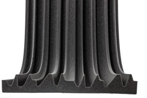 Cross section of professional studio insulation material wall Foto stock