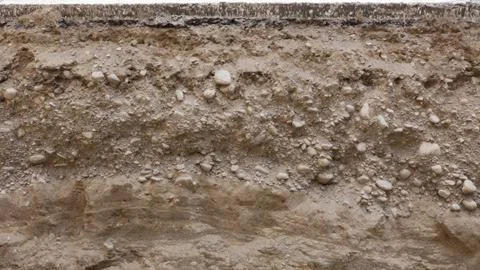 Cross section of road Stock Photos