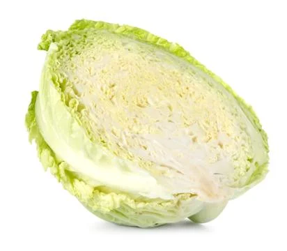 Cross section of savoy cabbage Stock-Fotos