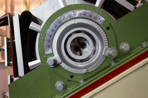 Cross Section of Shot blasting machine-show in Intermarch 2017 Industrial Mac Stock Photos
