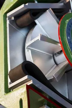 Cross Section of Shot blasting machine Stock Photos