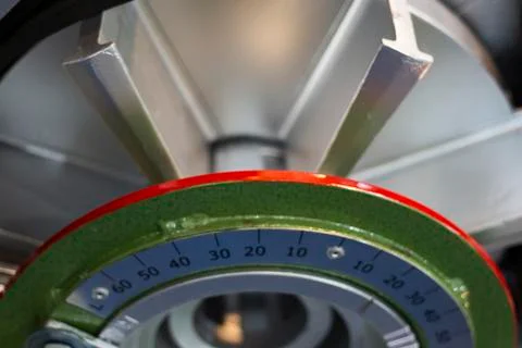 Cross Section of Shot blasting machine Stock Photos