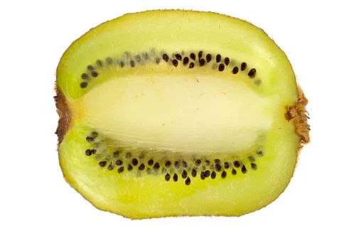 Cross section through centre of kiwi Stock Photos