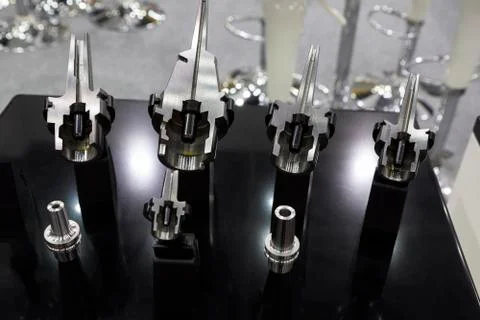 Cross Section of tool holder Stock Photos