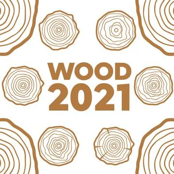 Cross section of the tree. Abstract age annual circle tree background Stock Illustration