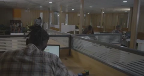 Cross section of work station Stock Footage 229670136