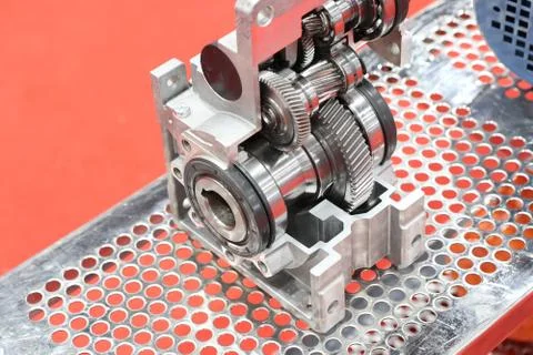 Cross section of worm gear pump ; Stock Photos