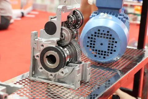 Cross section of worm gear pump ; Stock Photos