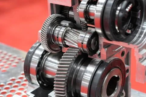 Cross section of worm gear pump ; Stock Photos