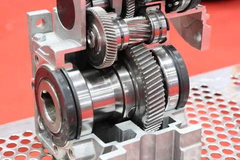 Cross section of worm gear pump ; Stock Photos