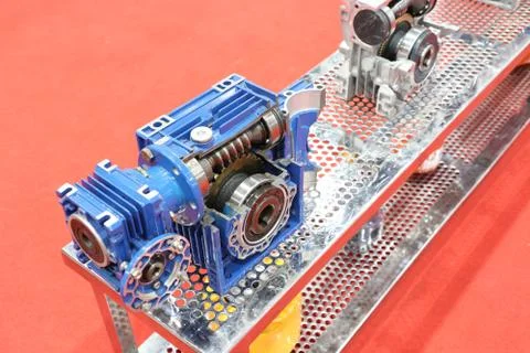 Cross section of worm gear pump ; Stock Photos