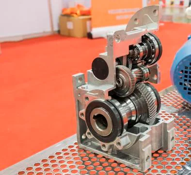 Cross section of worm gear pump ; Stock Photos