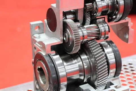 Cross section of worm gear pump ; Stock Photos