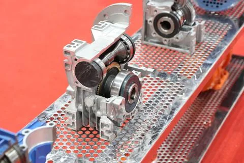 Cross section of worm gear pump ; Stock Photos