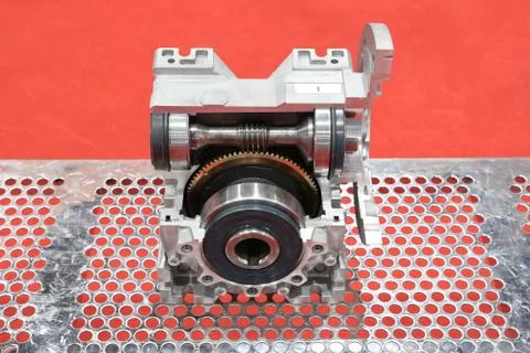 Cross section of worm gear pump ; Stock Photos