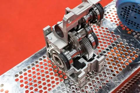 Cross section of worm gear pump ; Stock Photos