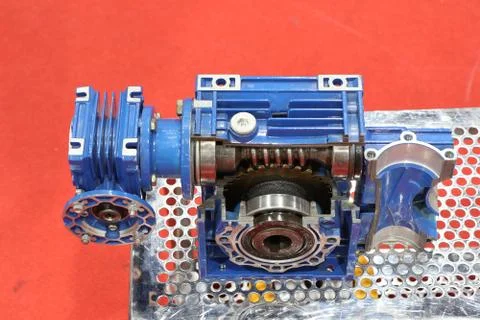 Cross section of worm gear pump ; Stock Photos