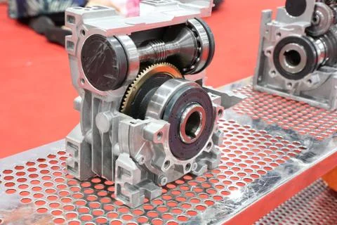 Cross section of worm gear pump ; Stock Photos