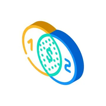 Cross-sectional analysis isometric icon vector illustration 스톡 일러스트