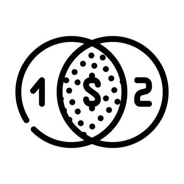 Cross-sectional analysis line icon vector illustration Stockillustratie