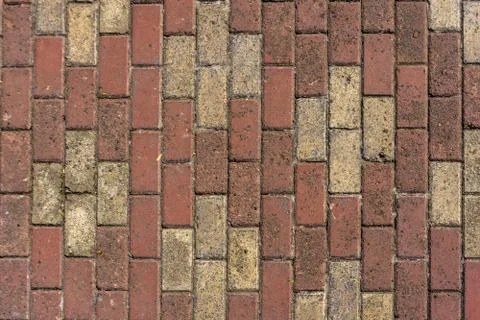 Cross Shaped Bricks Floor Foto stock