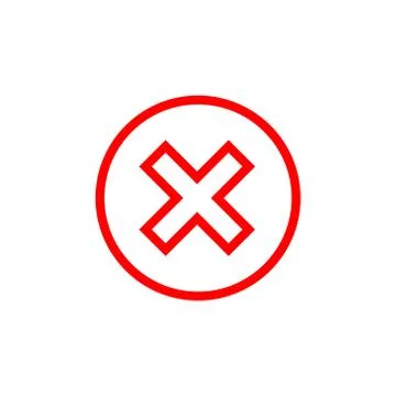 Cross sign red element Stock Illustration