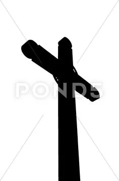 Cross Silhouette Stock Photos