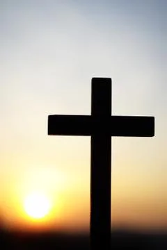 Cross silhouette Stock Photos