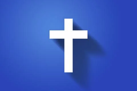 Cross Simple Christian Background 스톡 일러스트