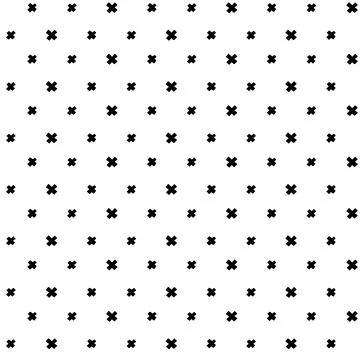 Cross simple pattern. Plus vector seamless backdrop. Hand drawn repeat print Stock Illustration
