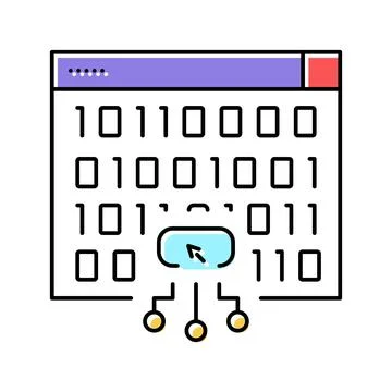 Cross-site scripting color icon vector illustration Stock Illustration