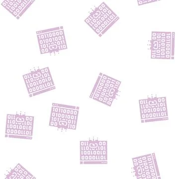 Cross-site scripting glyph seamless pattern Stock Illustration