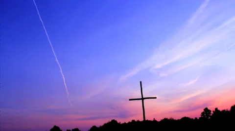 Cross into Sky Stock Footage 35291552