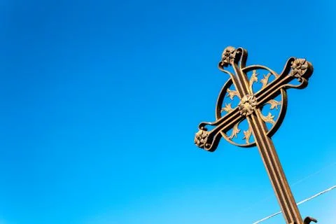 A cross on the sky Stock-Fotos
