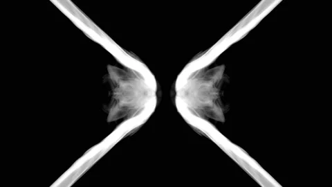 Cross smoke alpha channel Video stock 86632649
