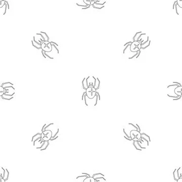 Cross spider pattern seamless Stock Illustration