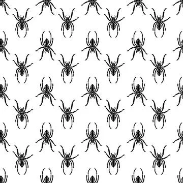 Cross spider pattern seamless vector Stock Illustration
