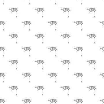 Cross spider web pattern seamless Illustrazione stock