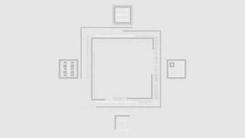 Cross Square HUD Appearing UI 10 sec. HUD 2GFX Technology infographic elements Stock Footage 261971345