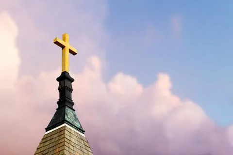 Cross on Steeple Stock Photos