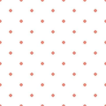 Cross stitch dot seamless vector pattern Stockillustratie