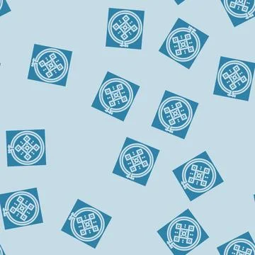 Cross stitch pattern embroidery hobby glyph vector seamless pattern Stock Illustration