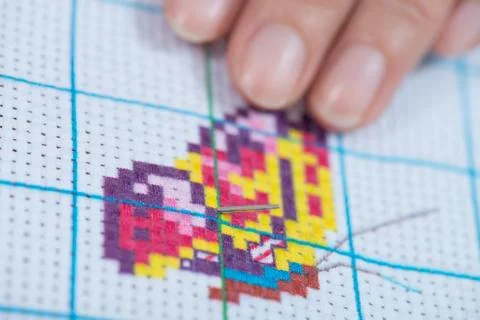 Cross stitch Stock Photos