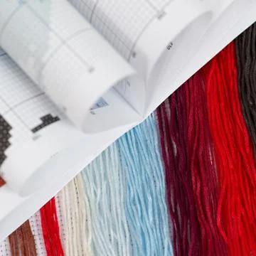 Cross stitch Stock Photos