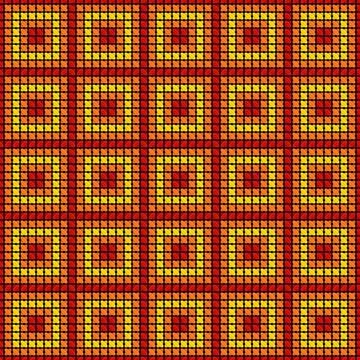 Cross-stitch - seamless pattern.  イラスト素材