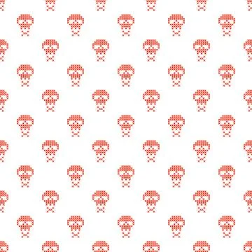 Cross stitch seamless vector pattern Stock Illustration
