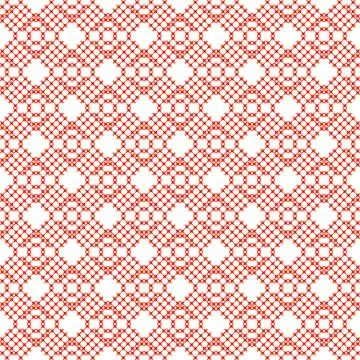 Cross stitch seamless vector pattern Stock Illustration