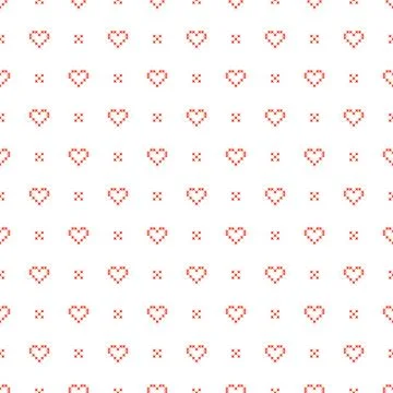 Cross stitch seamless vector pattern Stock Illustration