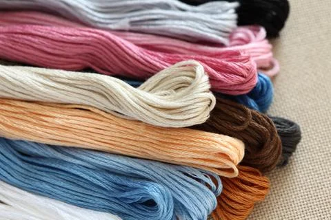 Cross-Stitch Threads Foto stock